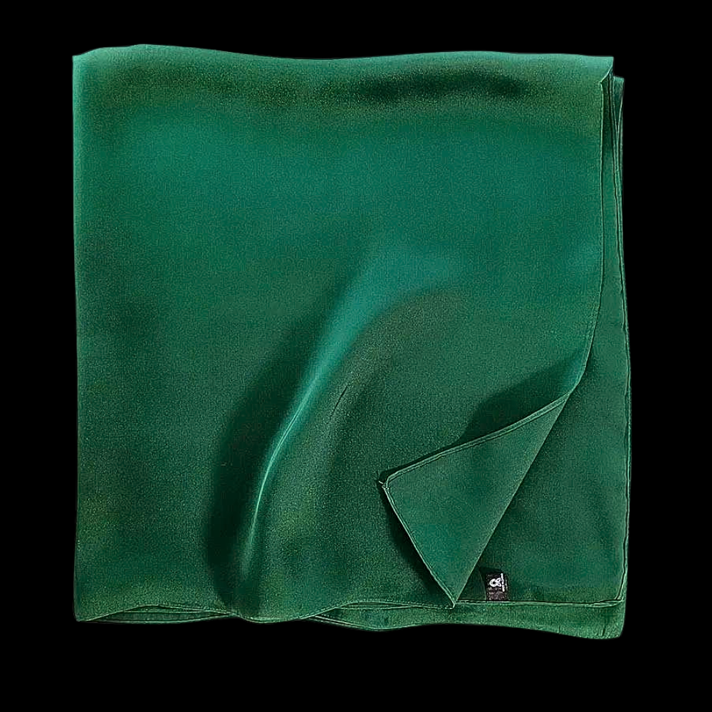 Foulard in Satin di Seta Tinta Unita