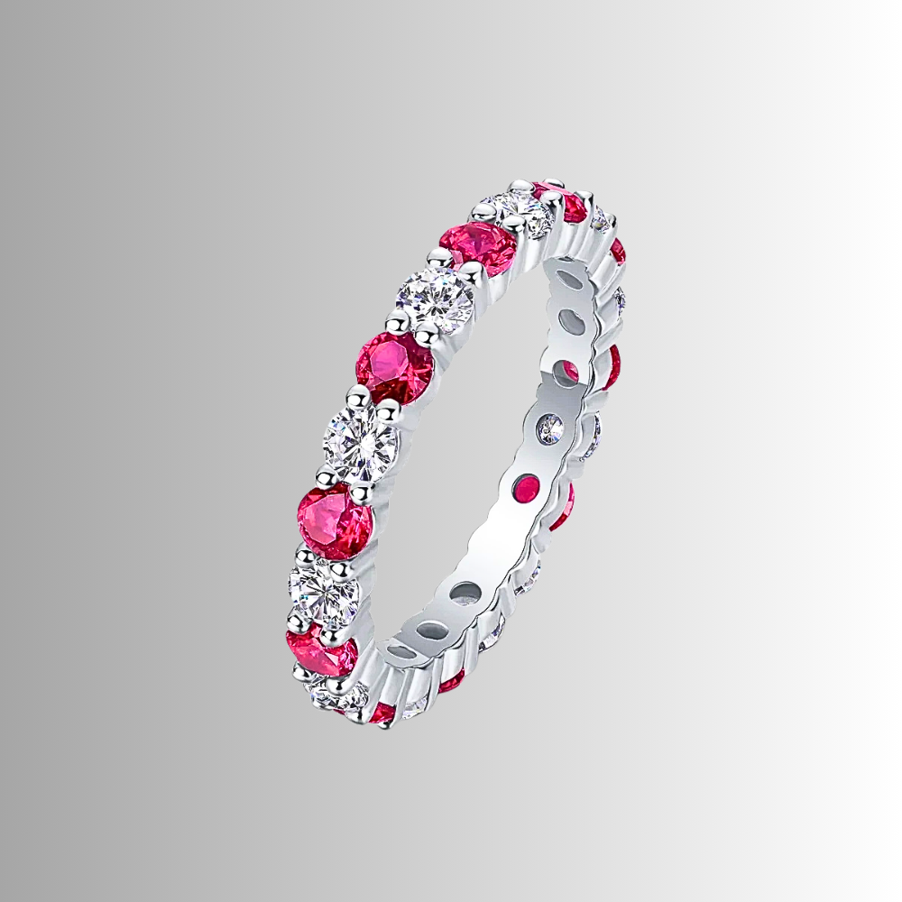 Eternity con Moissaniti Bicolore da mm 3,00