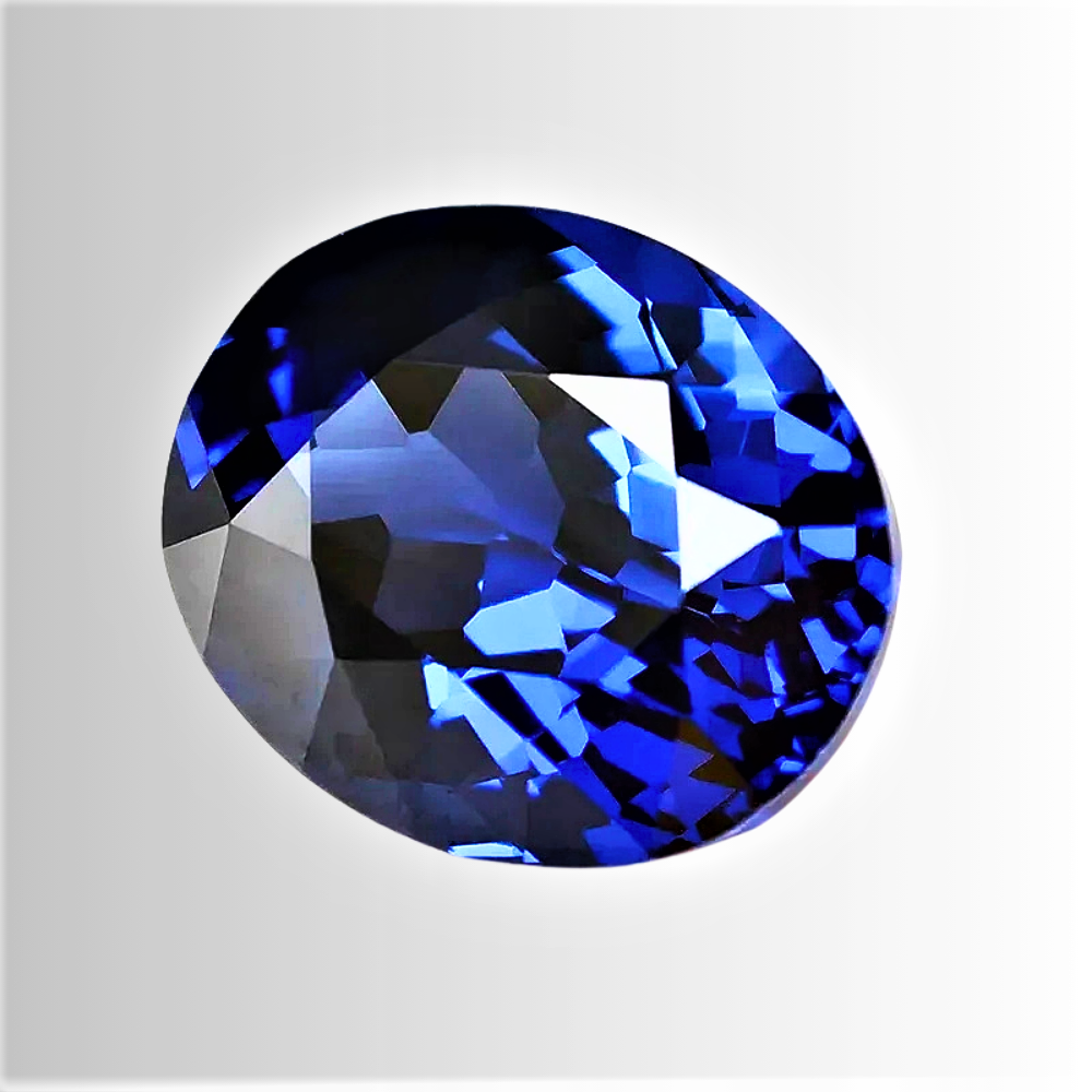 Zaffiro Royal Blue Lab Grown Taglio Ovale