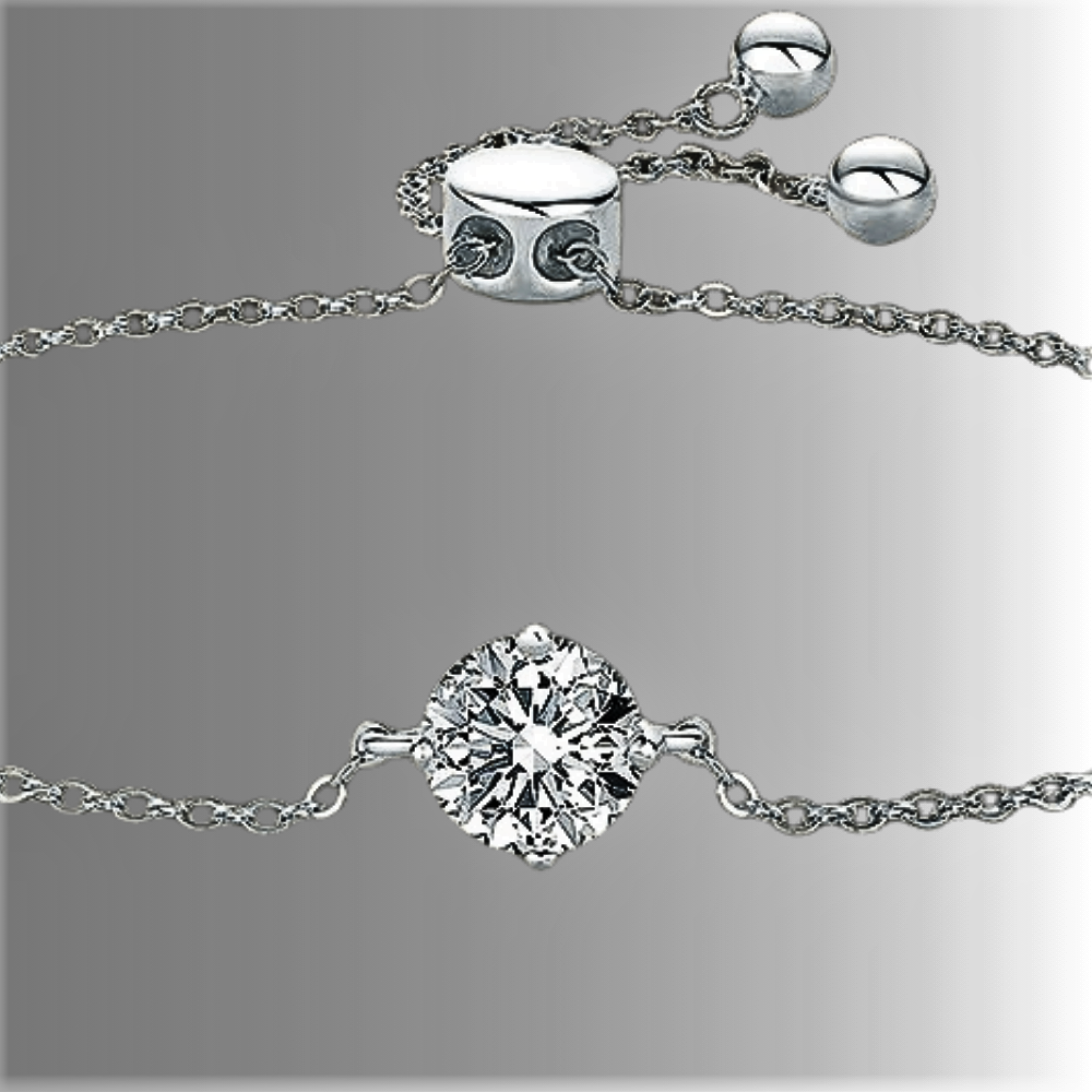 Bracciale Punto Luce con Moissanite D color da ct 1.00
