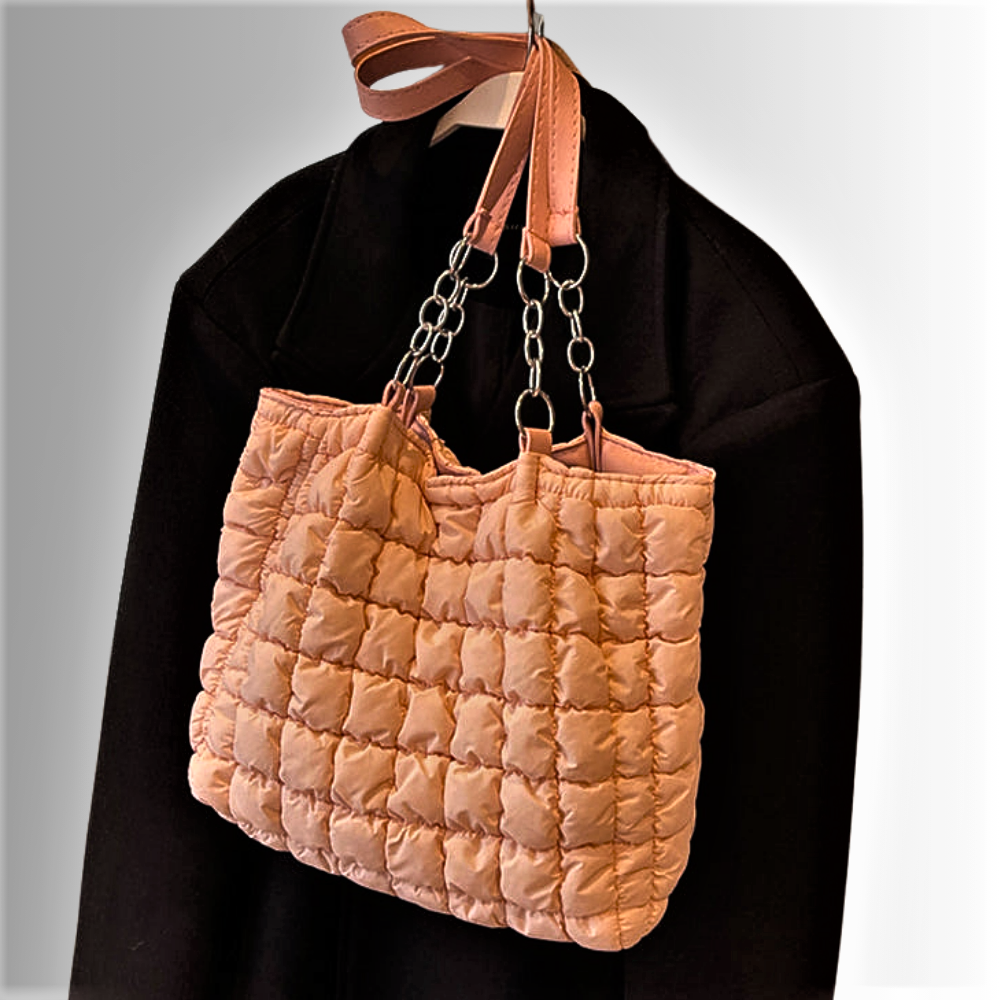 Bolso de nailon acolchado La elegancia se une a la cotidianidad