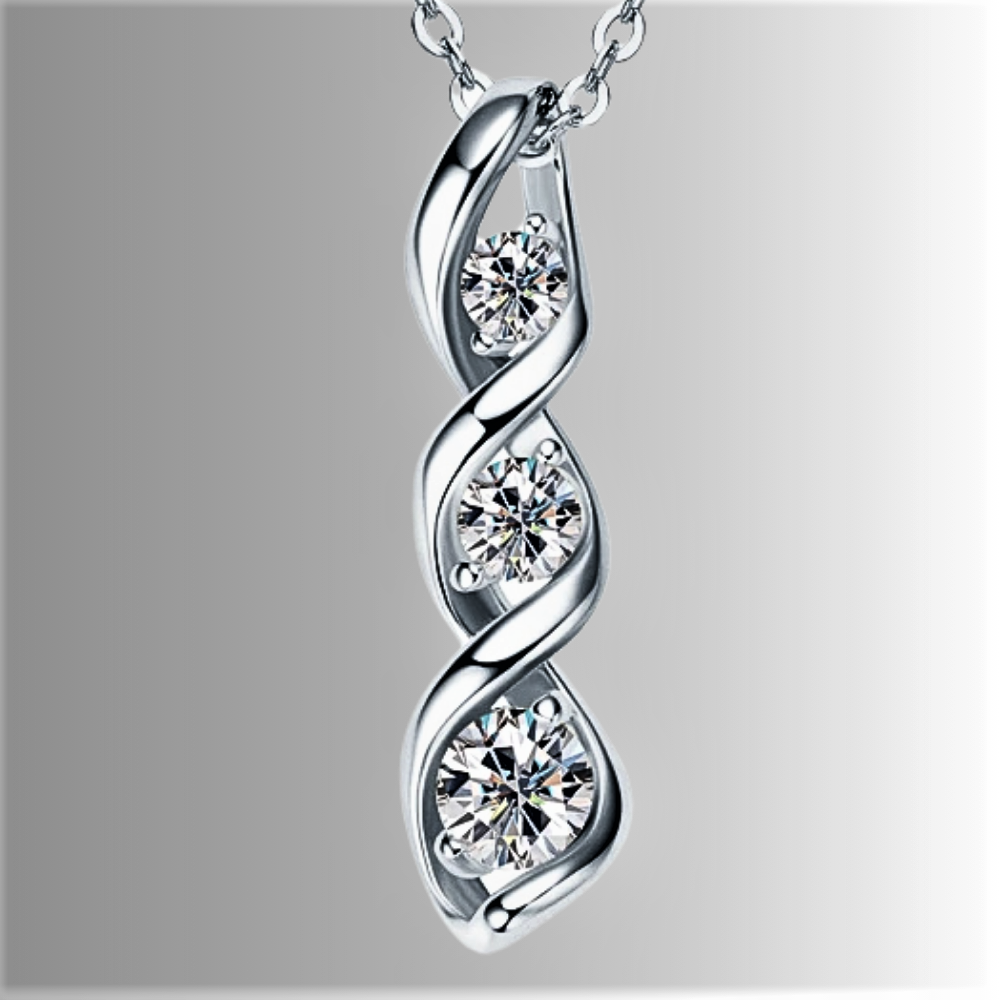 Collana Spirale Luminosa – Brillantezza Essenziale