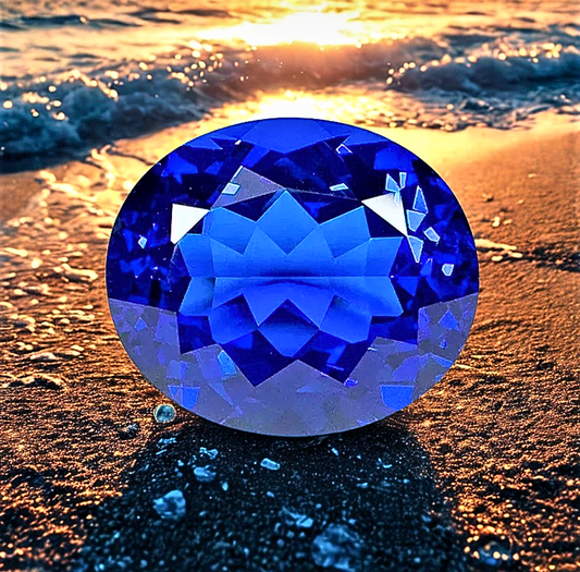 Spinello Blu Cobalto Lab Grown Taglio Ovale