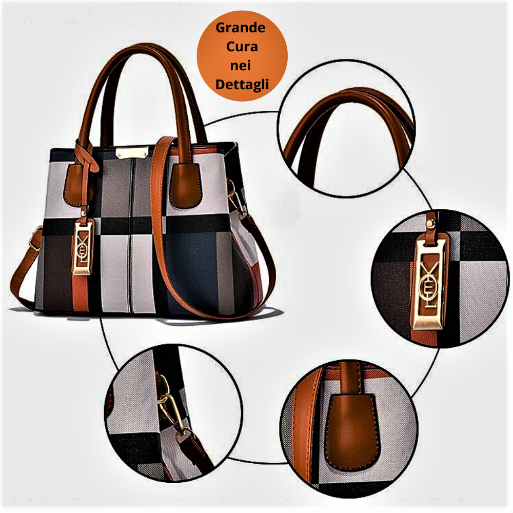 Bolso de moda de tela multicolor La originalidad se une a la modernidad