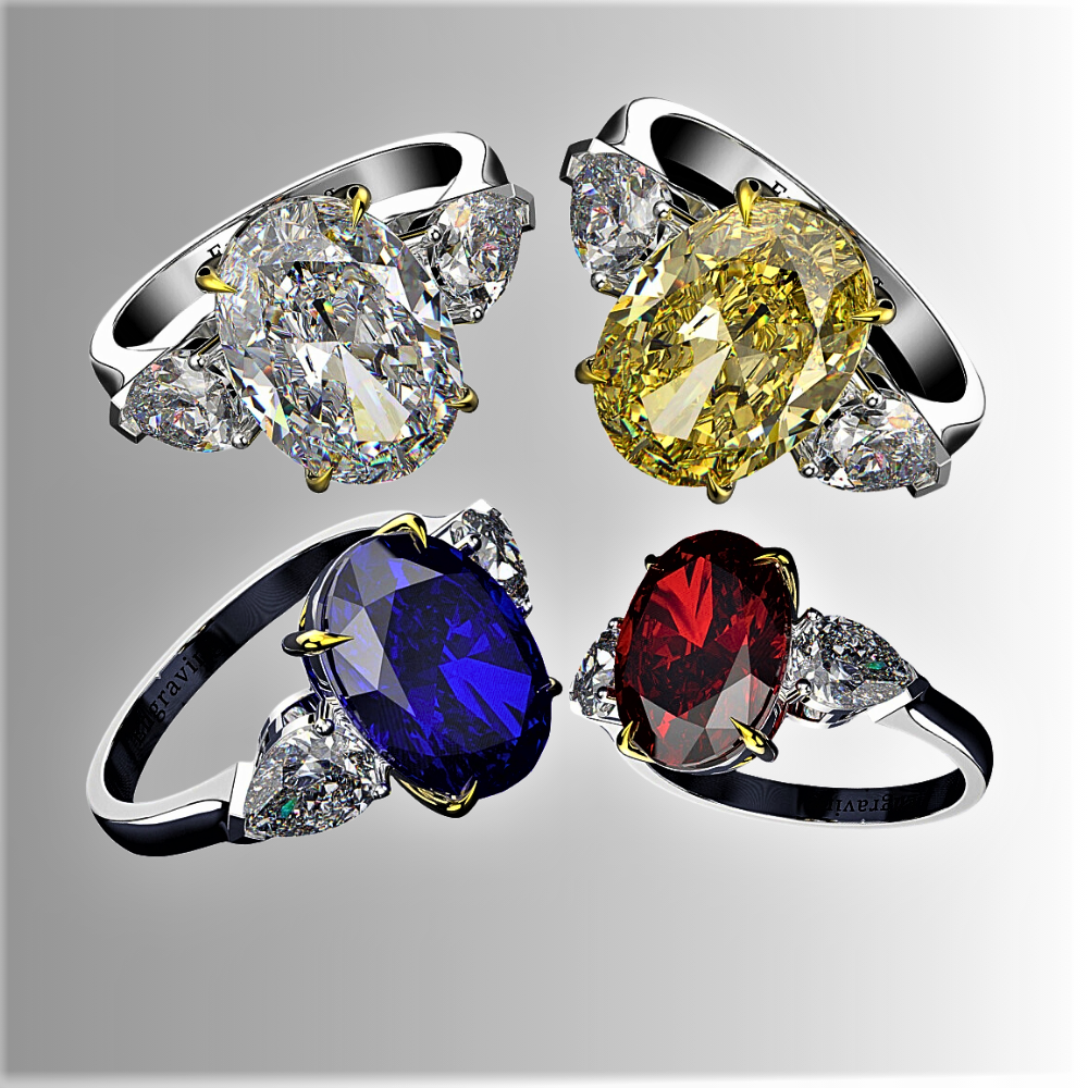 Three Stone Ring A Splendid Source of Light to Enhance Your Class