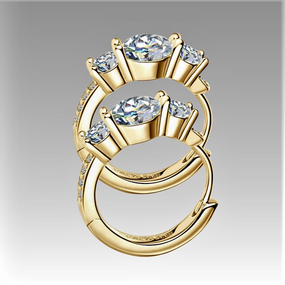 Orecchini "Trilogia Celeste" – Equilibrio, Simmetria, Brillantezza