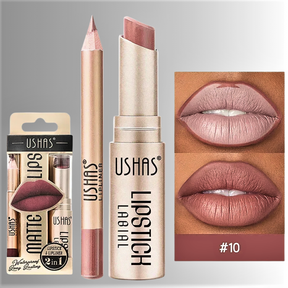 Set Rossetto & Matita per labbra – Eleganza Senza Tempo, Comfort Assoluto