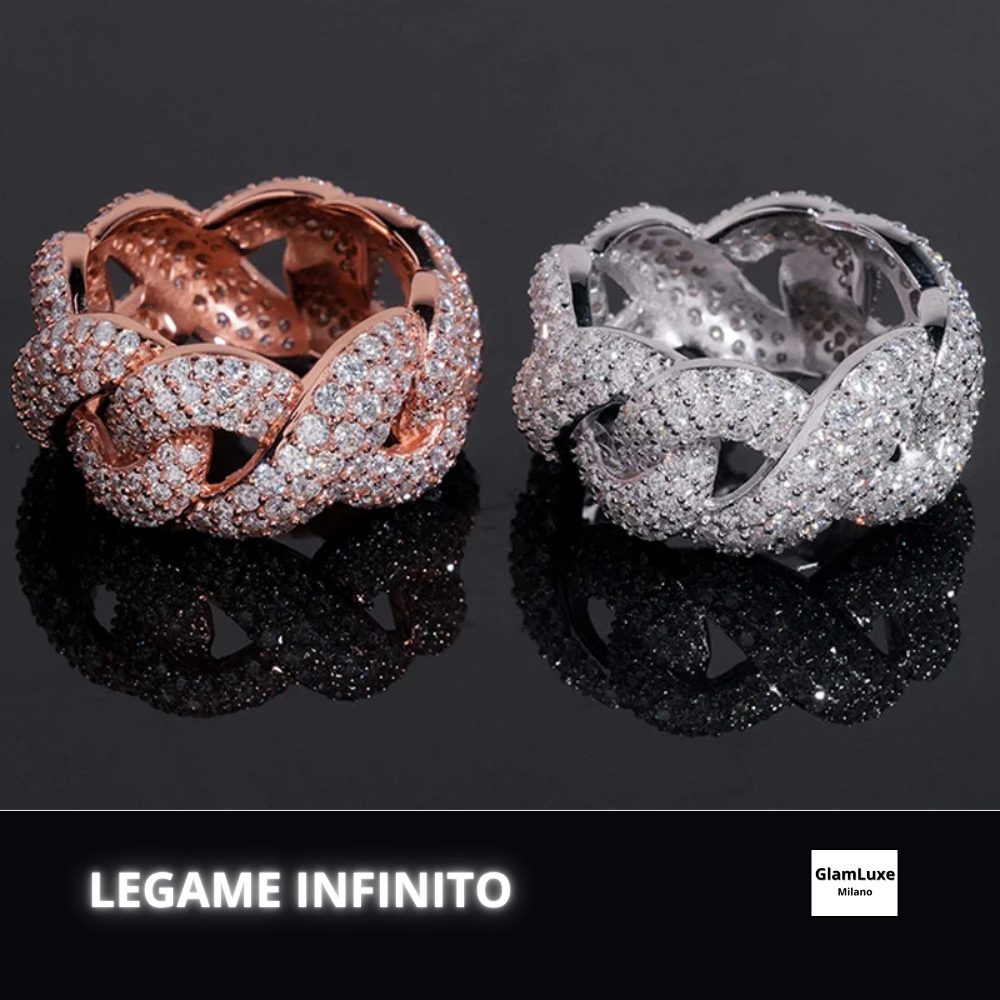 Anello "Infinito" con Moissaniti D color Certificate