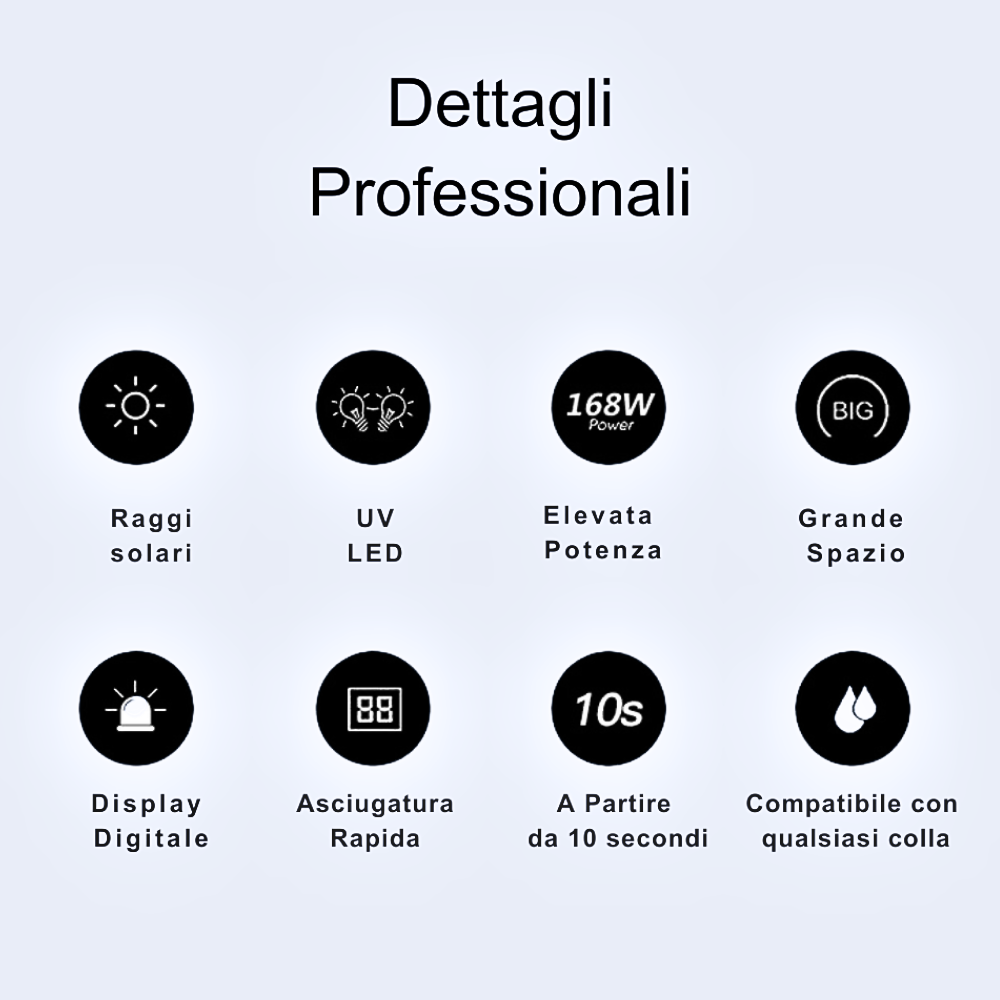 Lampada per Manicure Professionale Touch Screen