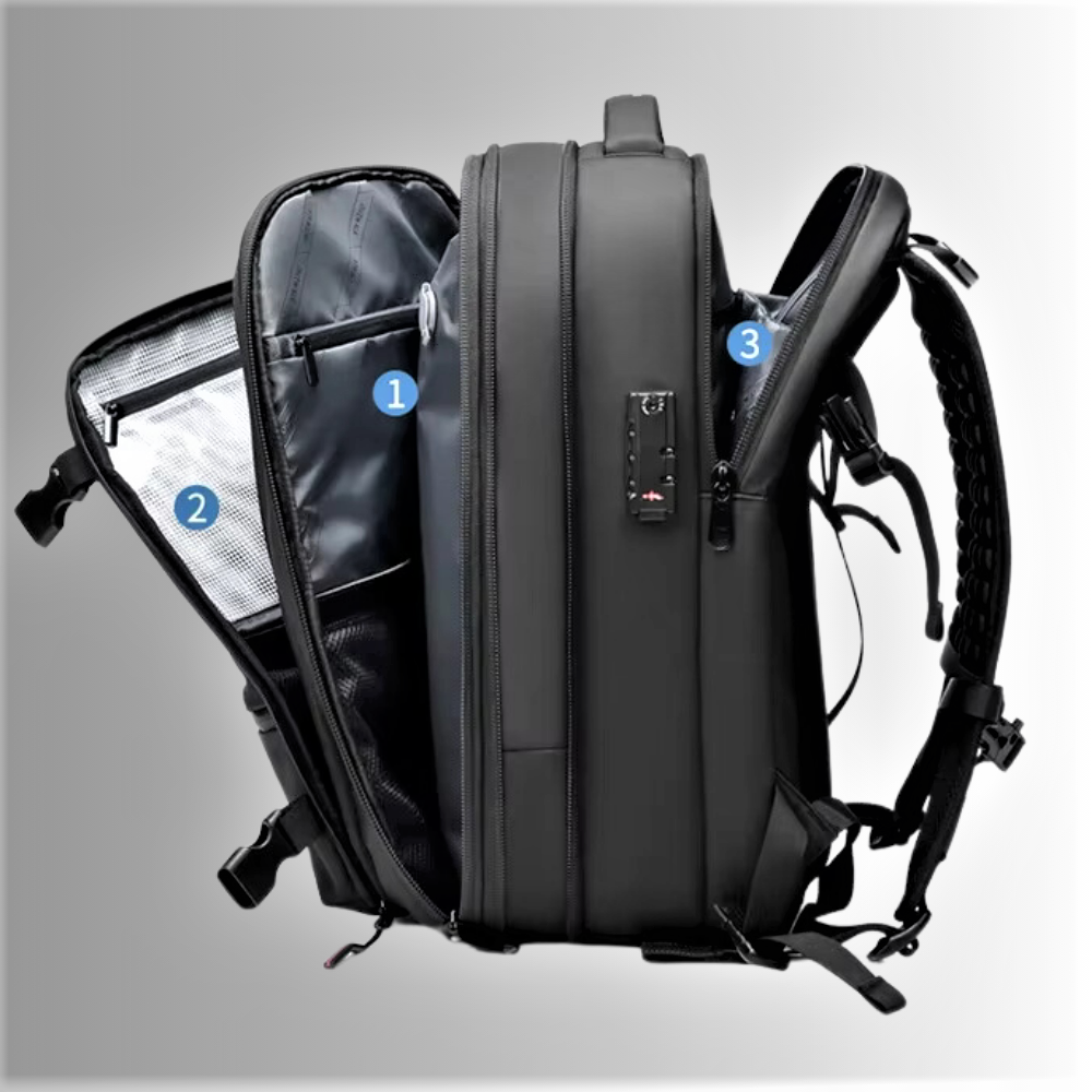 Mochila expandible con bomba de vacío 3 en 1: la innovación revoluciona tus viajes