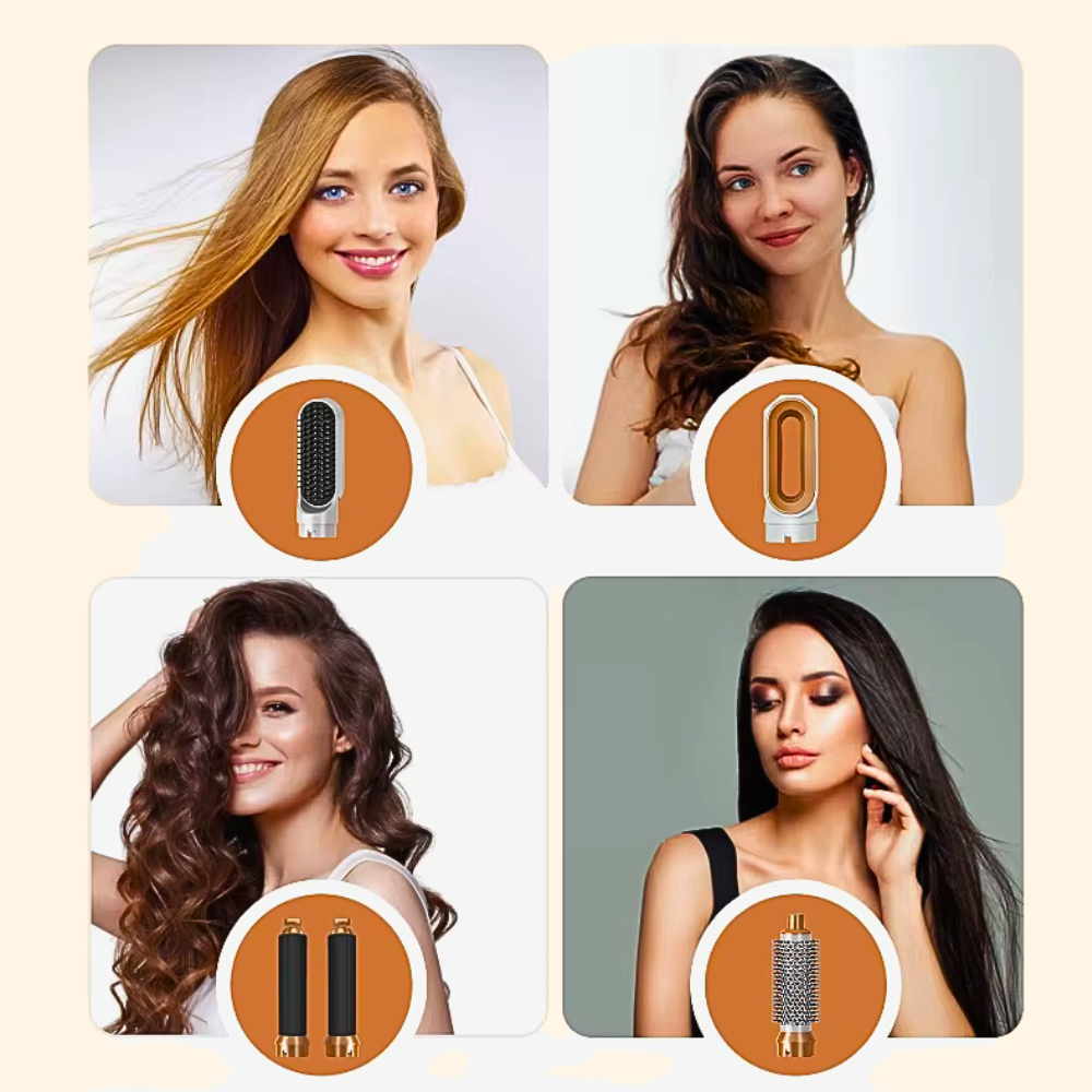 Dispositivo multifunción profesional para peluqueros: 5 funciones en 1 para un cabello perfecto