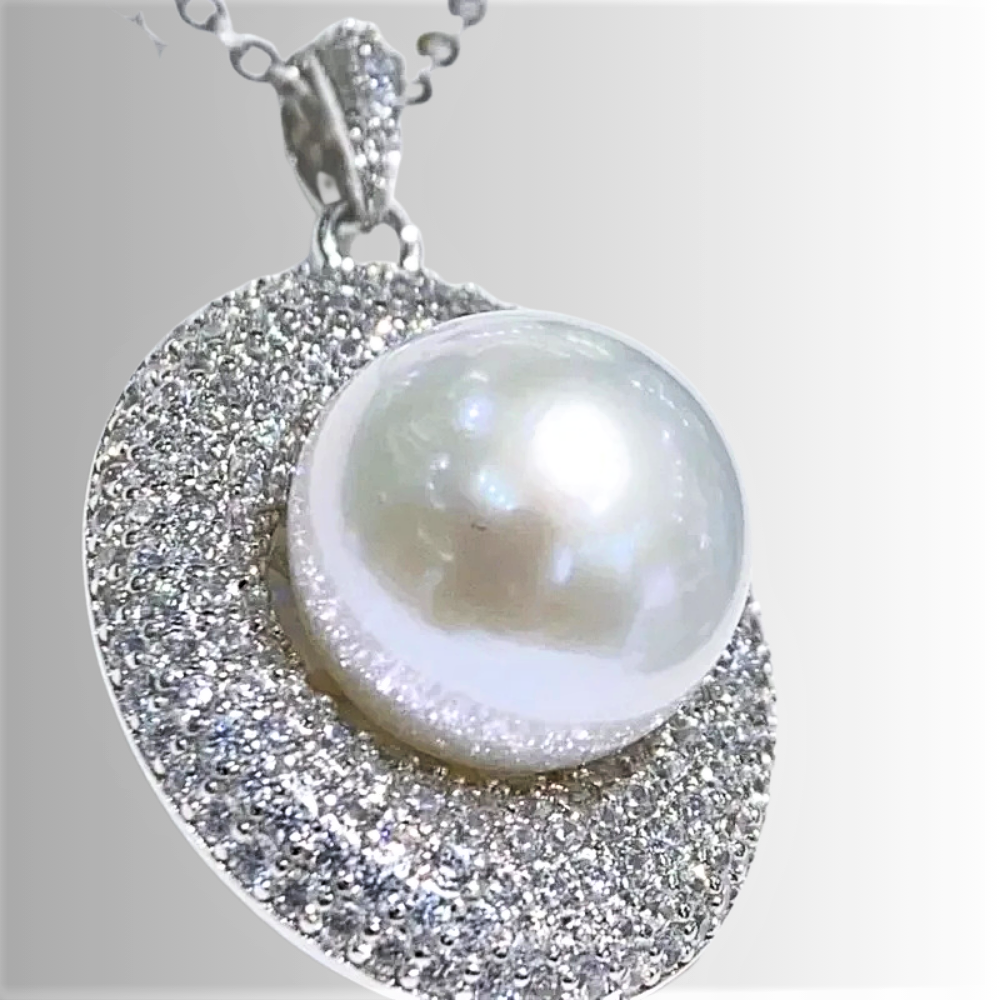 Collana con Perla Naturale Australiana da 11-12mm
