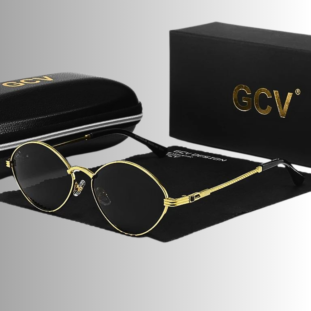 Gafas de sol GCV de aleación de titanio ovaladas: elegancia atemporal