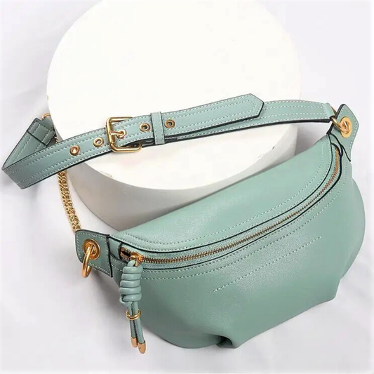 Marsupio a Tracolla in Vera Pelle di Vitellino