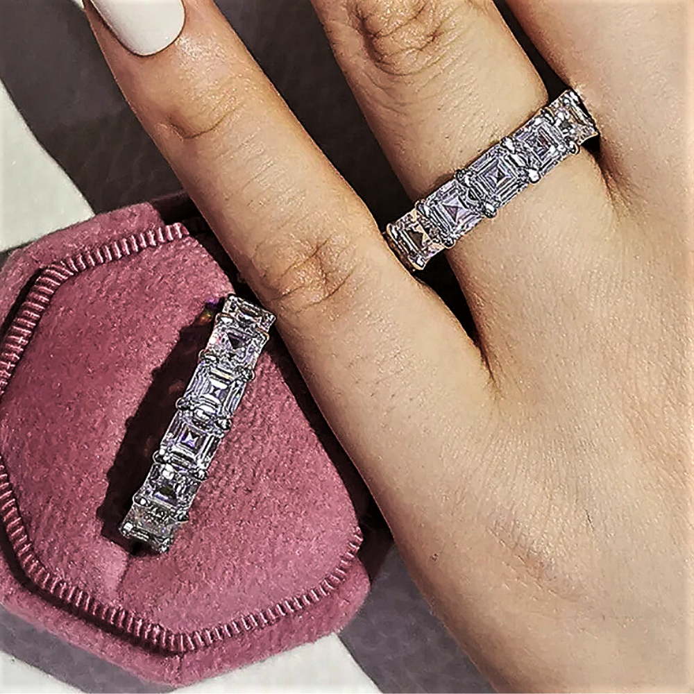 Eternity con Zirconi AAA Taglio Asscher
