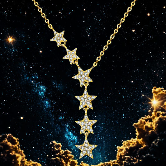 Collana "Cascata di Stelle" – Una Costellazione da Indossare