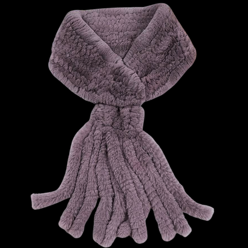 "Wallet" Scarf in Real Lapin Fur