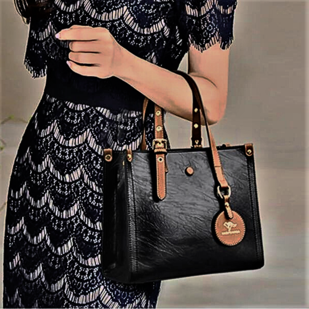 Bolso de piel de vacuno de 3 capas