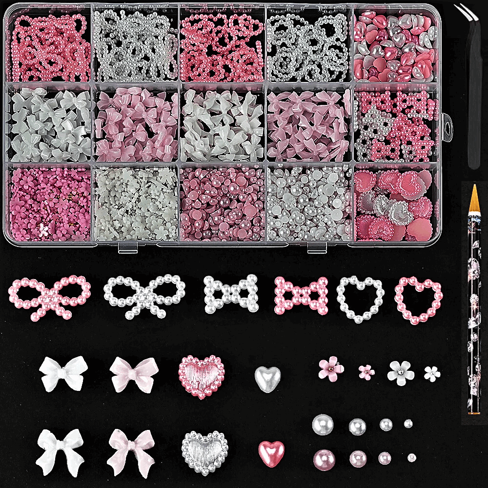 Set Decorazioni 3D per Nail Art: Fantasia e Creatività per il Tuo Fascino