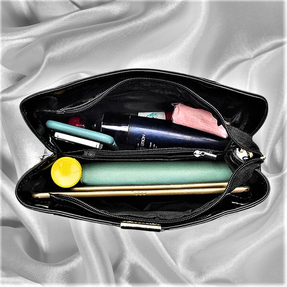 Bolso Efecto Cocodrilo Elegancia Sobria y Esencial