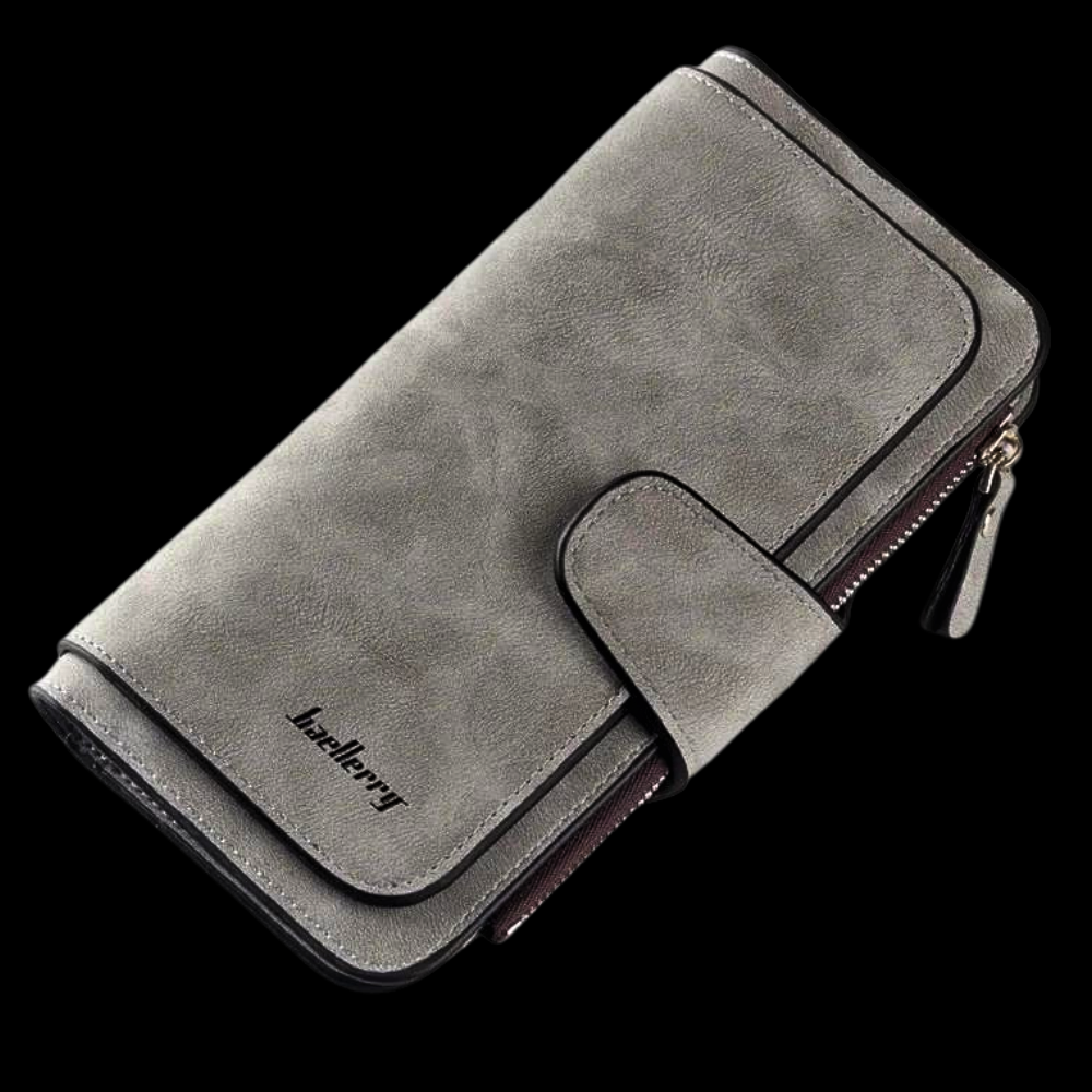 Cartera de gamuza elegante y funcional