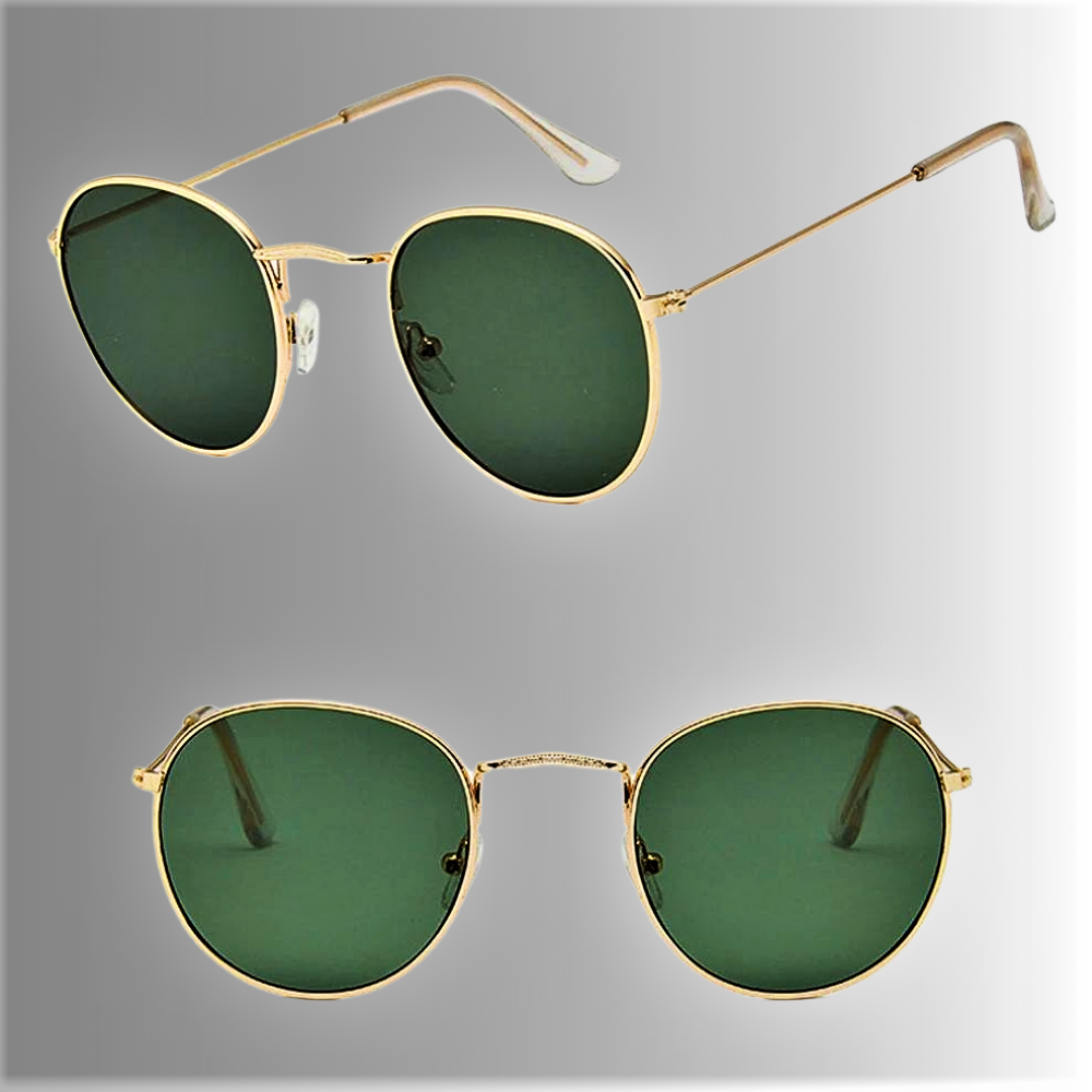 Gafas de sol "Pilot" Elegancia y color en metal