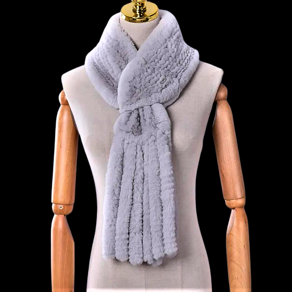"Wallet" Scarf in Real Lapin Fur