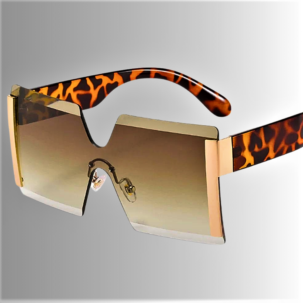 Gafas de sol cuadradas de gran tamaño, elegancia y diseño