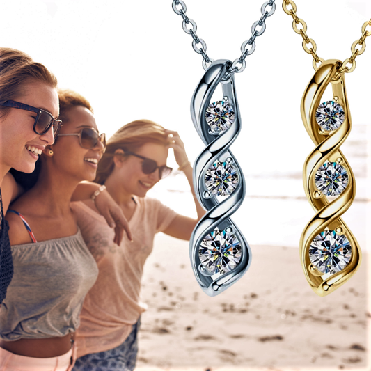 Collana Spirale Luminosa – Brillantezza Essenziale