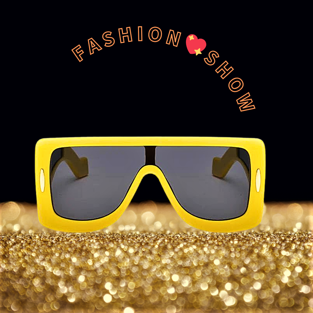 Gafas de sol "Avant-Garde" con montura de moda de gran tamaño