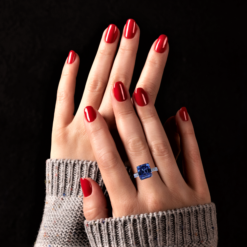 Anillo "Blue Wave": una preciosa obra maestra de artesanía