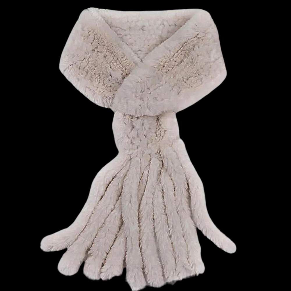 "Wallet" Scarf in Real Lapin Fur