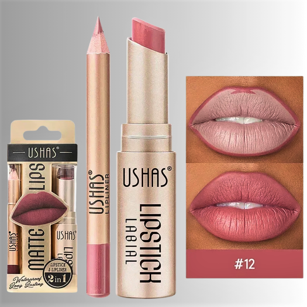 Set Rossetto & Matita per labbra – Eleganza Senza Tempo, Comfort Assoluto