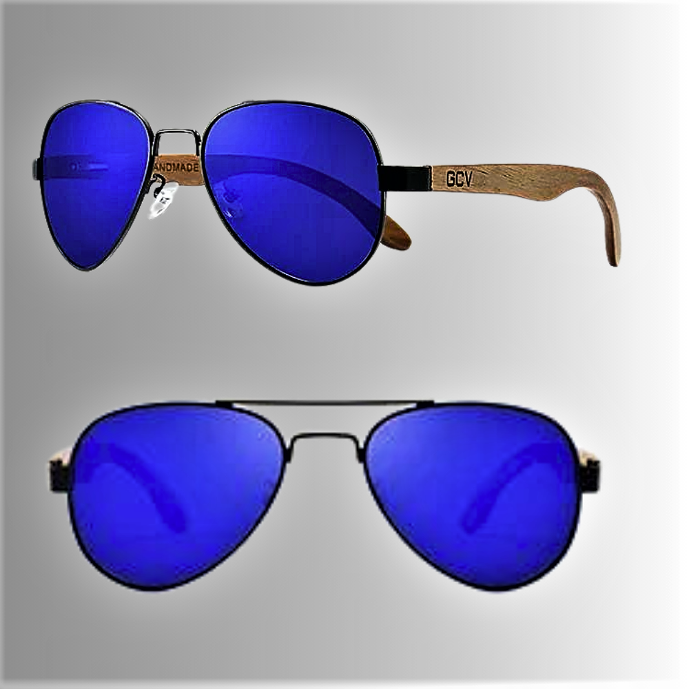 Gafas de sol de piloto de madera hechas a mano: homenaje a la naturaleza