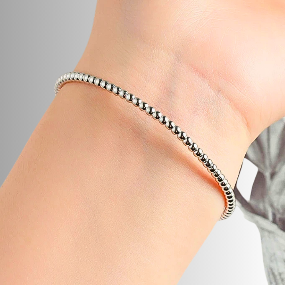 Bracciale Rigido Aperto con due Moissaniti da ct 0.50