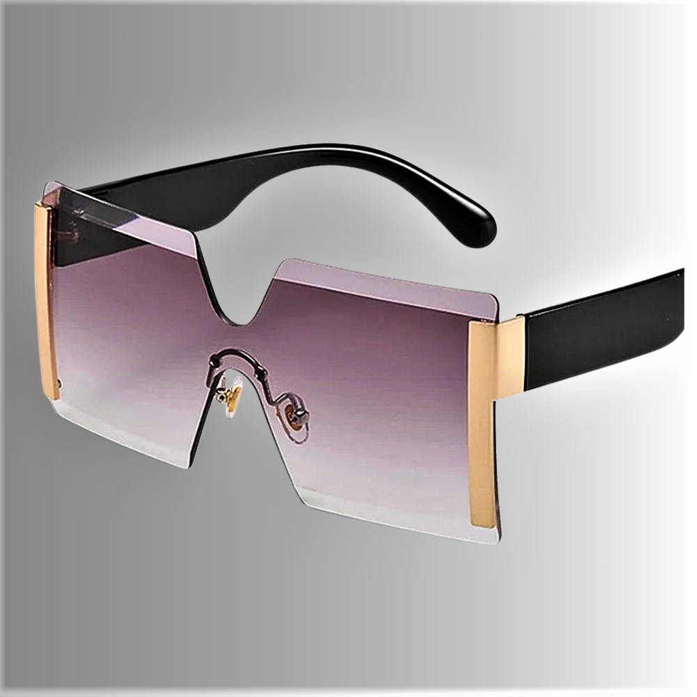 Gafas de sol cuadradas de gran tamaño, elegancia y diseño