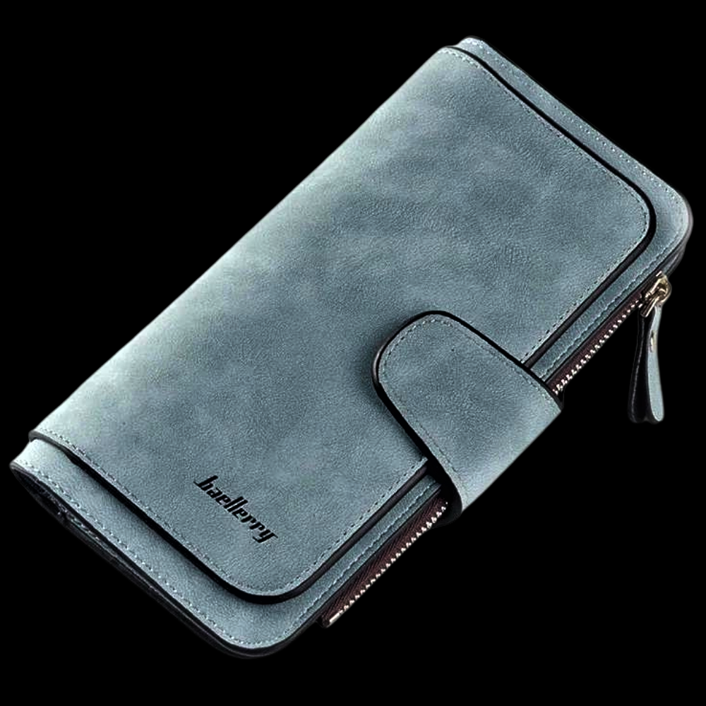 Cartera de gamuza elegante y funcional