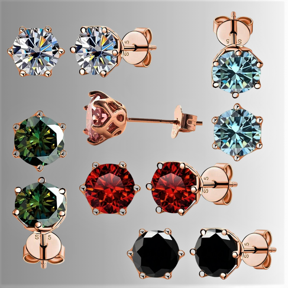 Orecchini Punto Luce "Arcobaleno Celeste" Luce Sfavillante