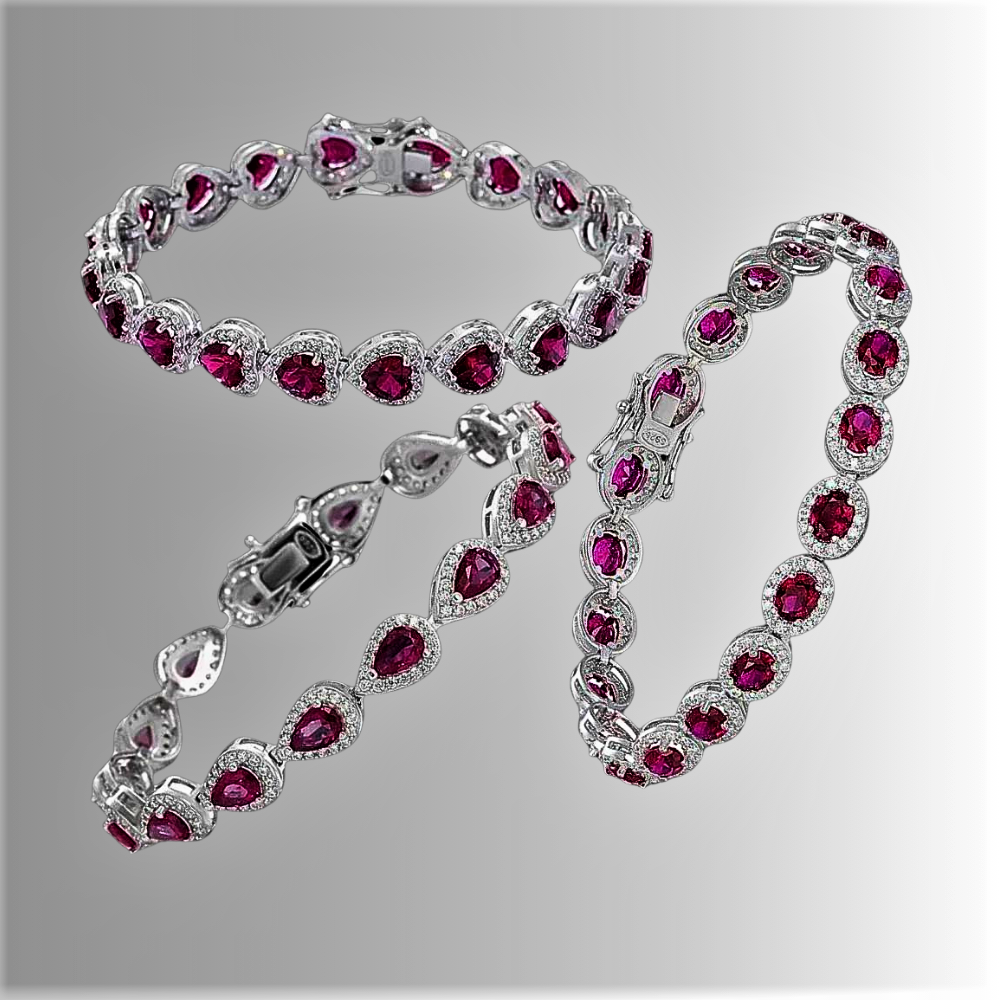 Pulseras “Rosso Fuoco” Alta joyería para tu encanto