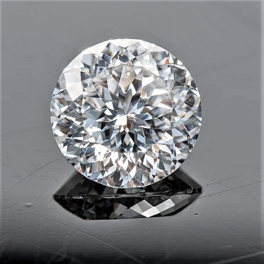 Moissanite D Color VVS1/2 Taglio Brillante con 100 faccette Certificata