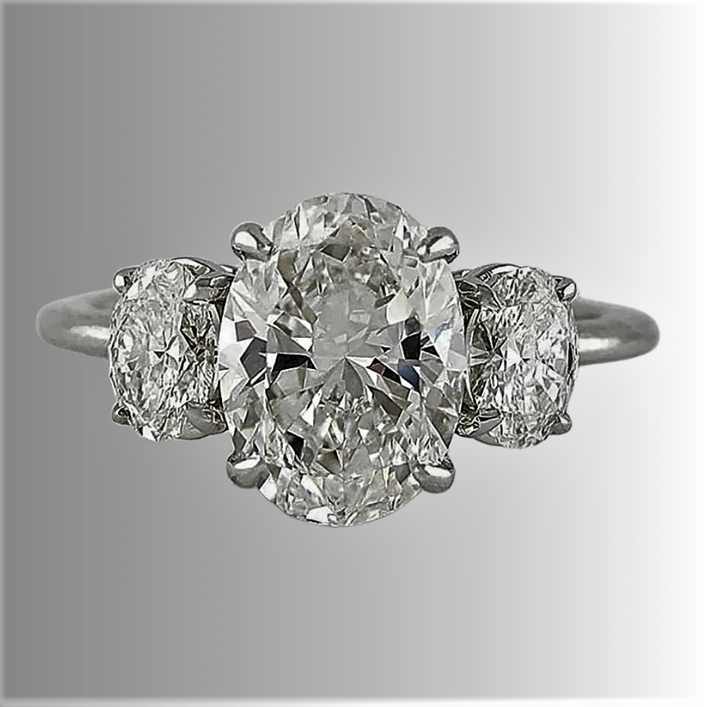 Anello 3 Moissaniti Taglio Ovale per ct 6,00