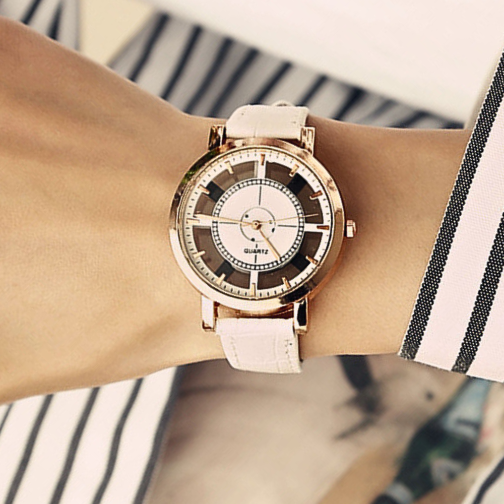 Reloj de cuarzo transparente "Charme Vintage"