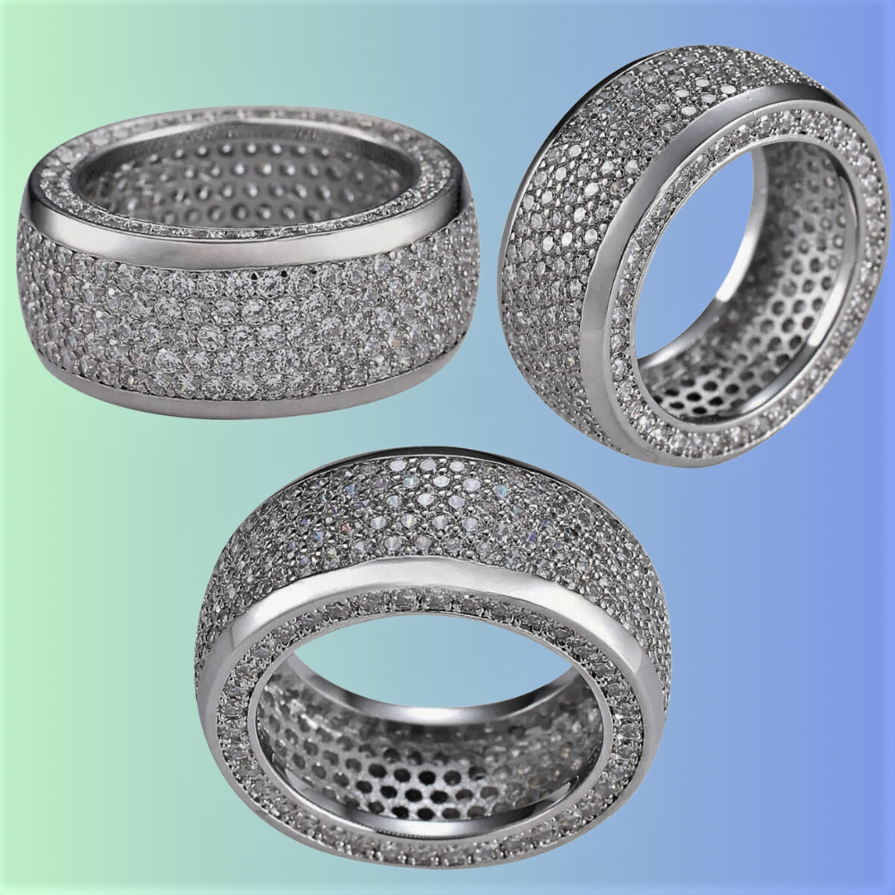 Anello "Cerchio Radiante" Fascio di Luce in Movimento