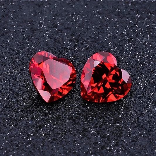 Rubino Lab Grown Taglio Cuore