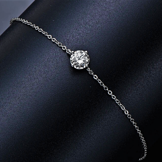 Bracciale Punto Luce con Moissanite di ct 1.00