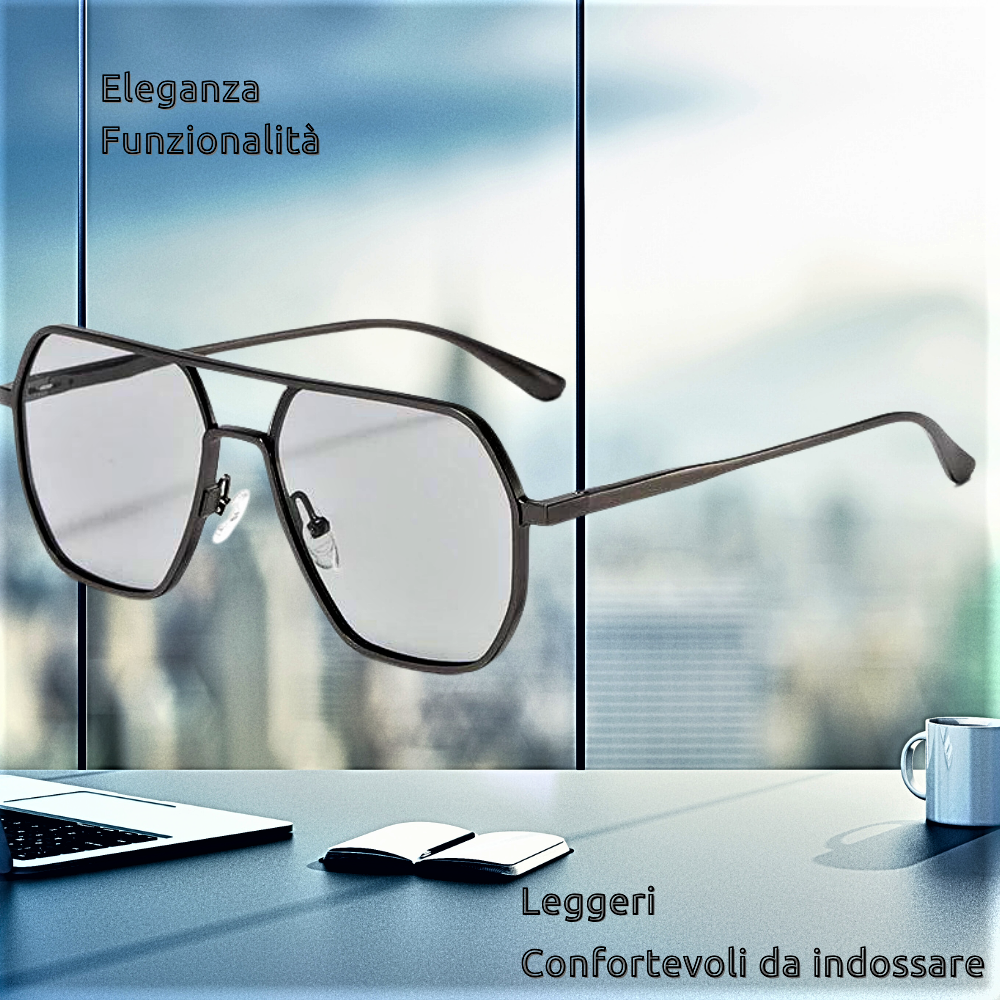 Gafas de sol fotocromáticas de lujo “Pilot Shining”