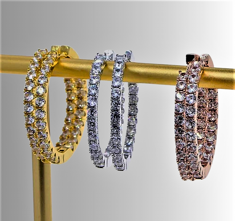 Pendientes "Círculos de Luz" Elegancia y Estilo