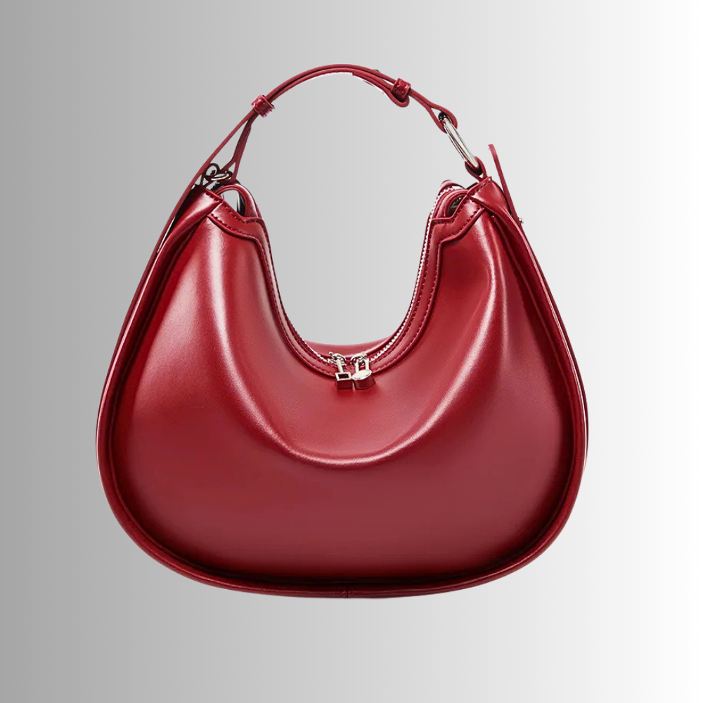Borsa Hobo in Vera Pelle di Vitellino