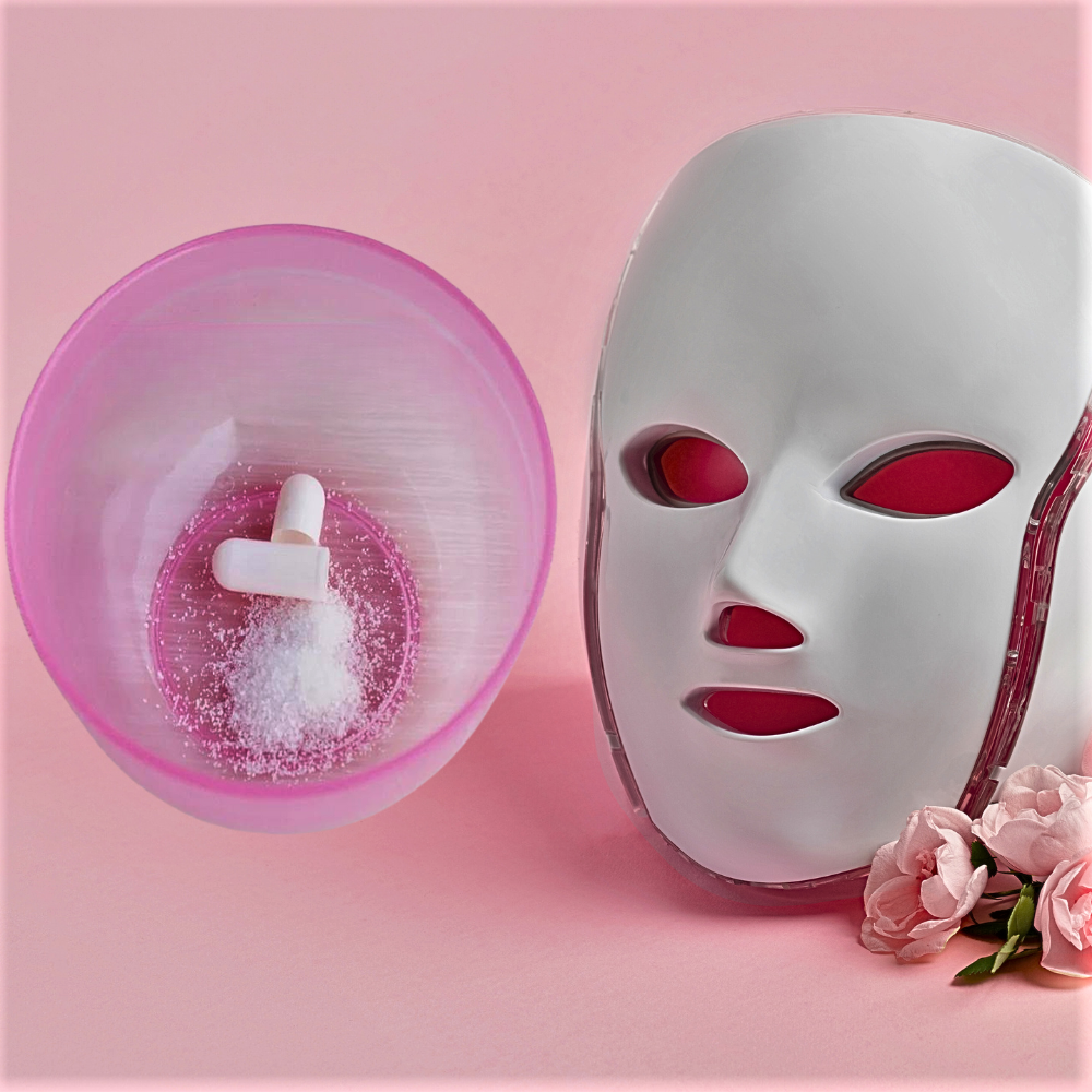 1000 Cápsulas de Ácido Hialurónico y Sericina para Mascarillas Faciales