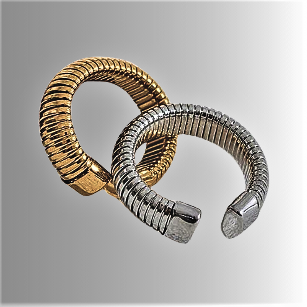 Anillo “Tubo de Gas”: Estilo Icónico y Versatilidad Elegante